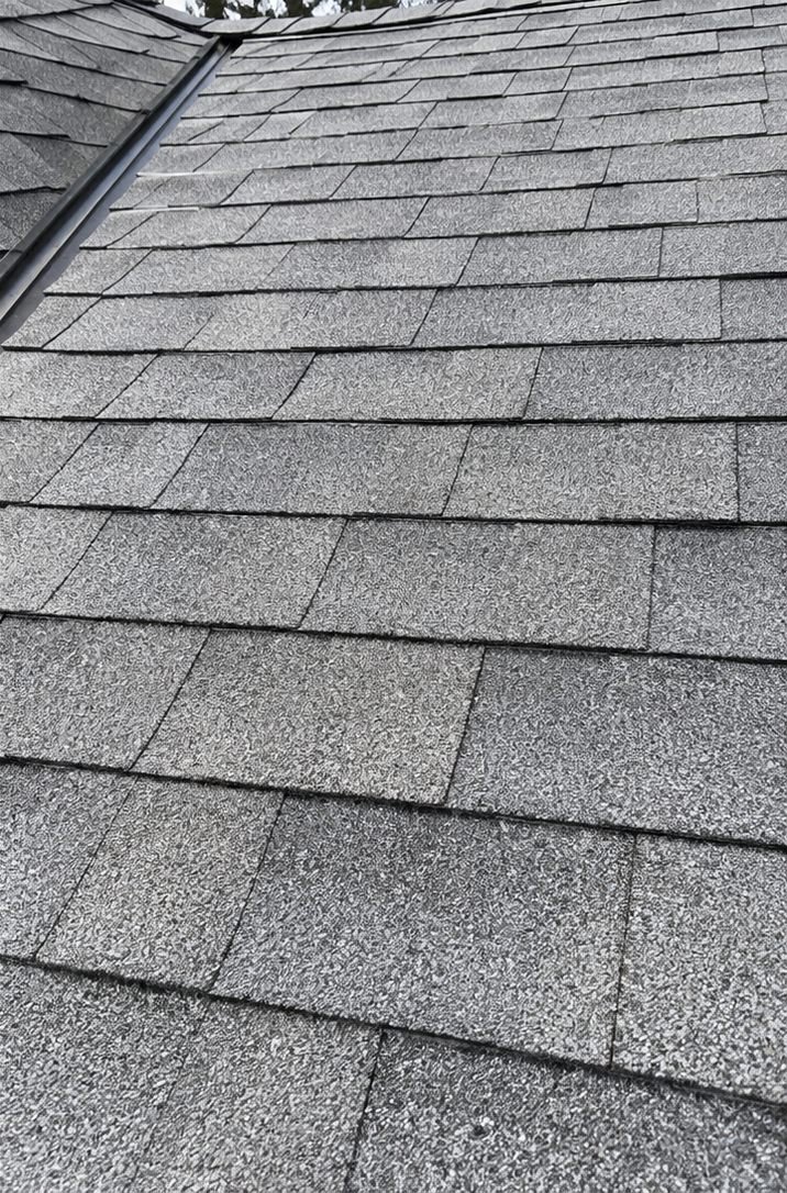 The same roof after soft washing
